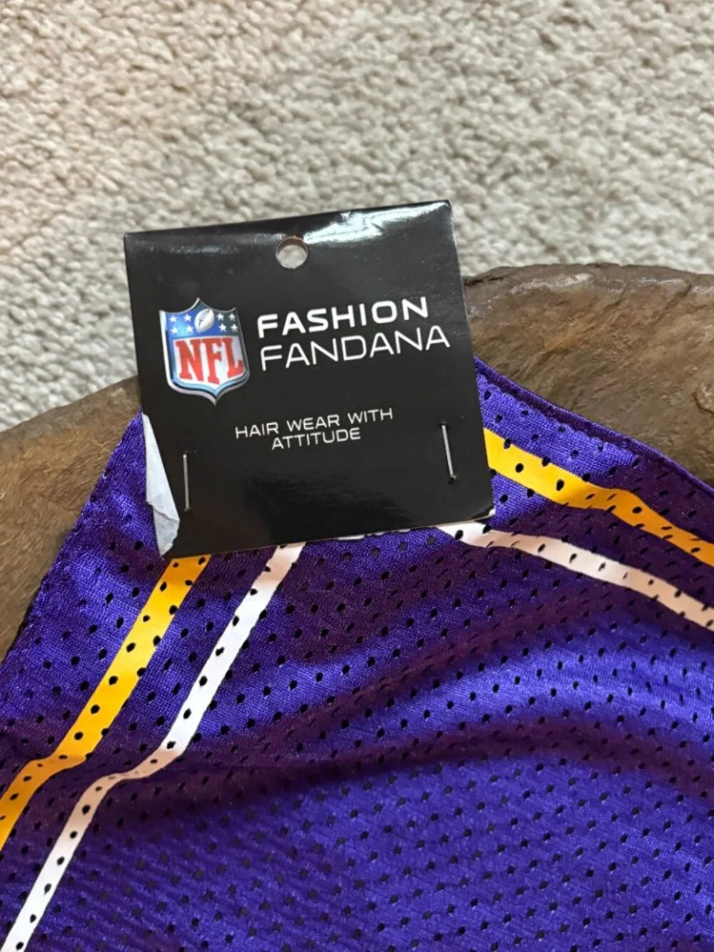 NFL Minnesota Vikings purple sports fan bandana fandana NWT football fanatic